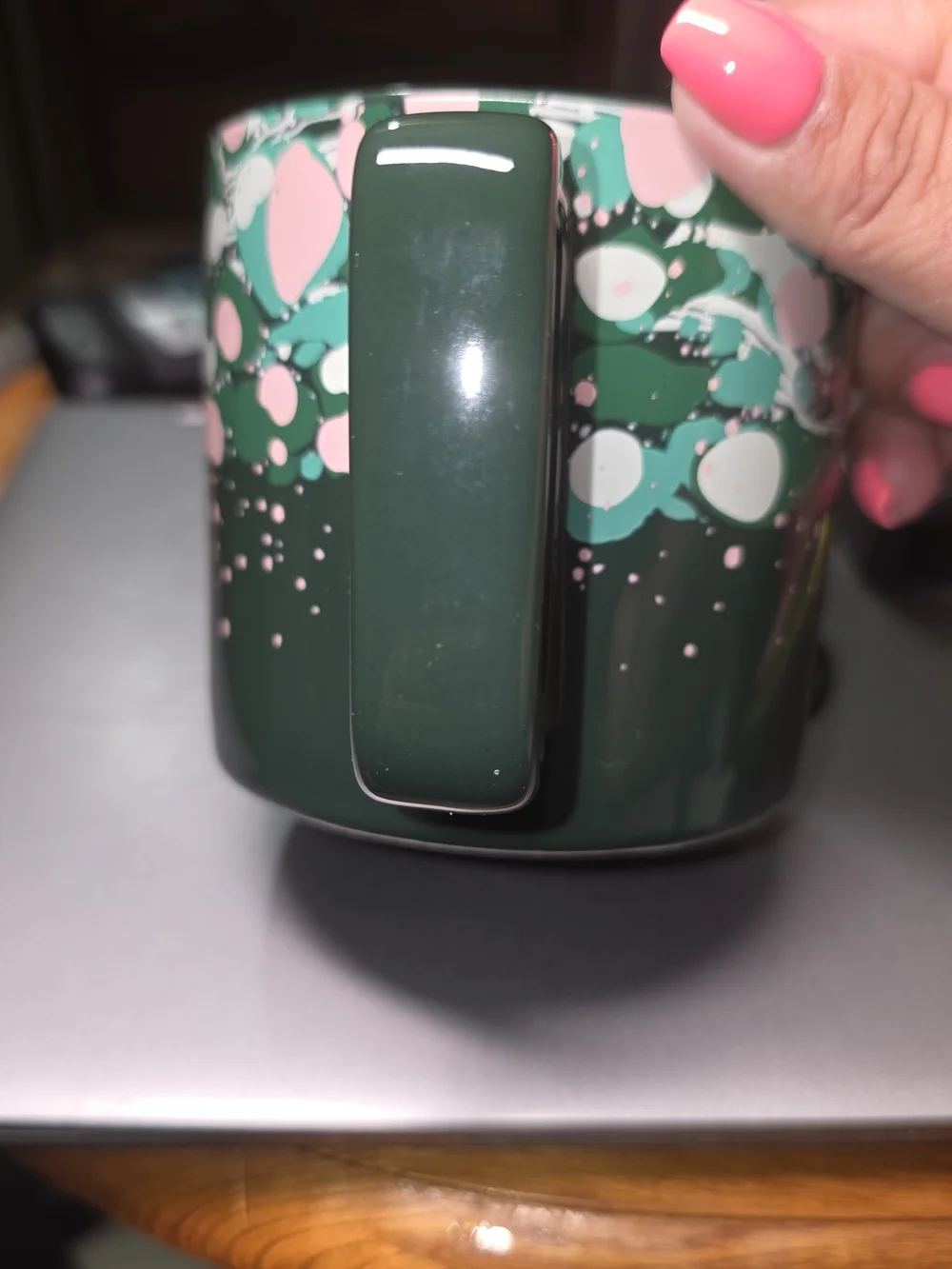 Starbucks 2022 Holiday Venetian Marble Forest Ceramic Coffee Mug 12oz